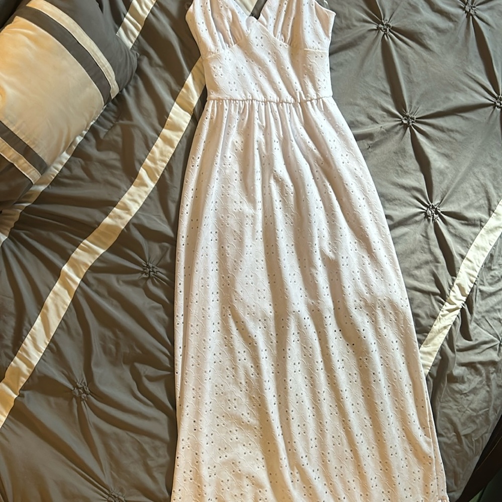 A beautiful white long dress